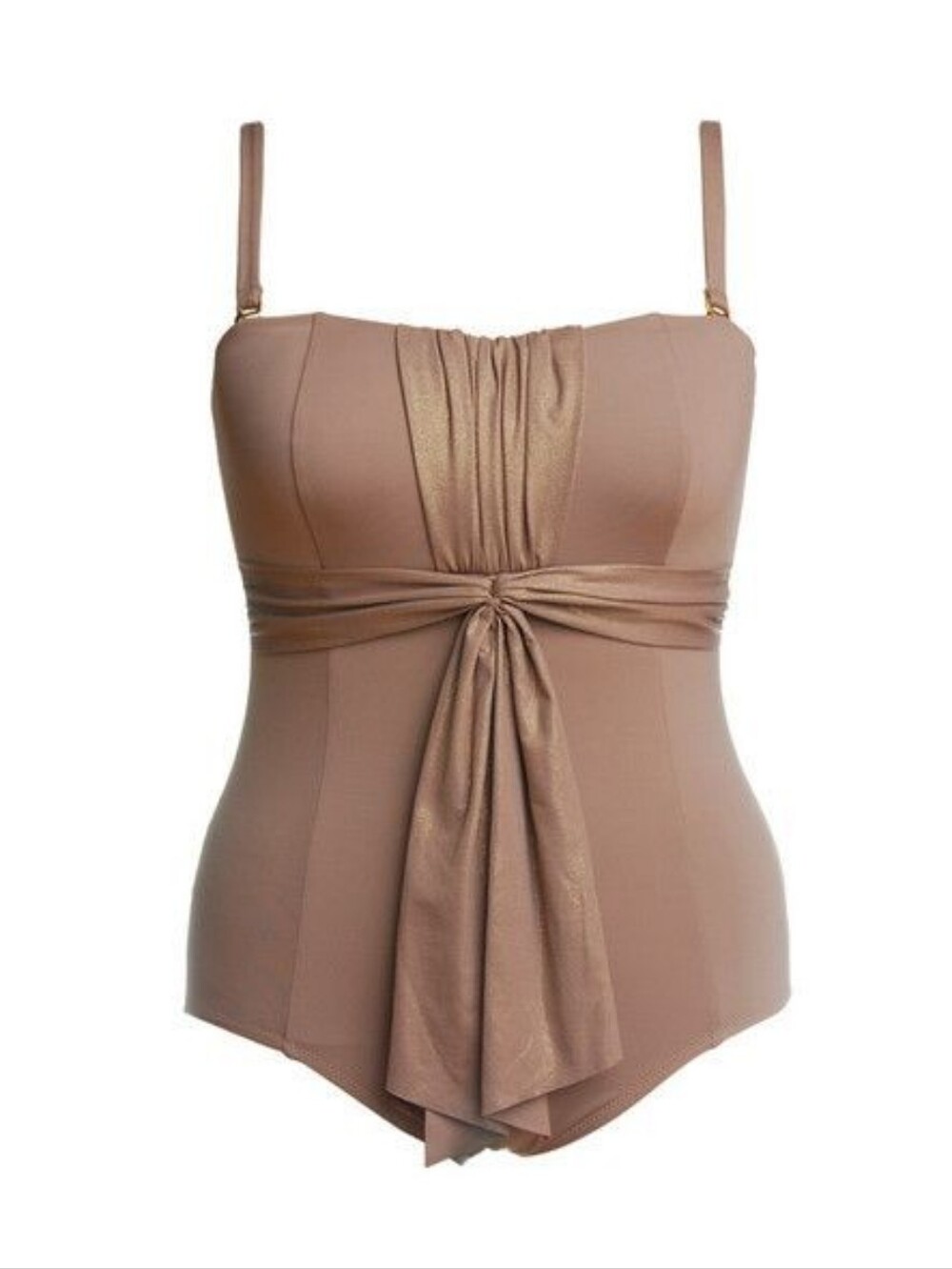 3X Sorella Swim Golden Beige One Piece Swimsuit